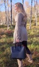 LeParmentier Jackie Leather Tote Bag thumbnail